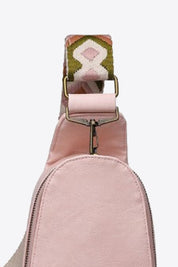 Abstract Pattern Adjustable Strap Vegan Leather Sling Bag | Cross Body Bags Daverri Fashions