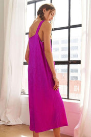 ADORA Textured Wide-Leg Jumpsuit | Jumpsuits Daverri Fashions