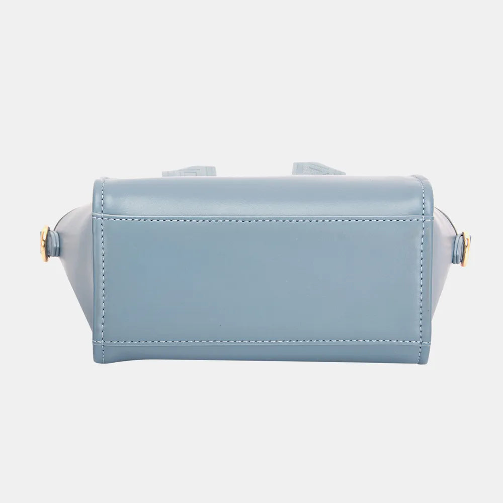 David Jones Small Handbag with Embossed Pattern Handles | Daverri Fashions