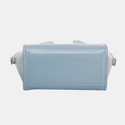 David Jones Small Handbag with Embossed Pattern Handles | Daverri Fashions