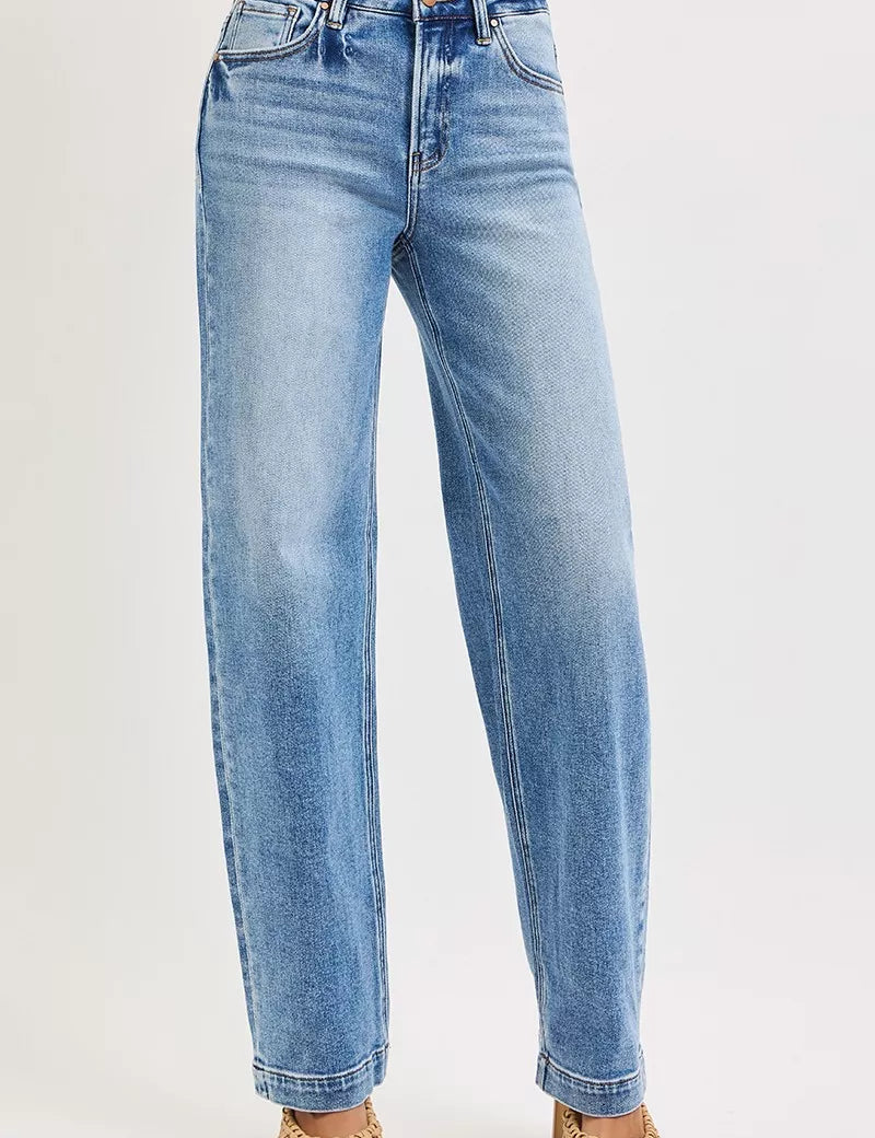 MEDIUM RISEN High Rise Wide Baggy Jeans | Jeans Daverri Fashions