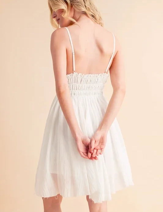 Aemi+Co Lace Detail Mini Cami Dress | Daverri Fashions