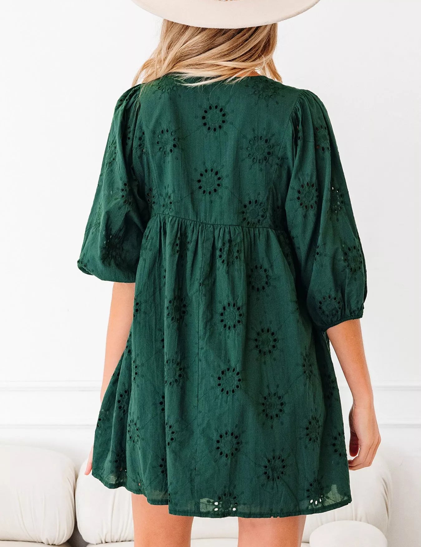 4 Puffy Sleeve Swing Mini Dress | Mini Dresses Daverri Fashions