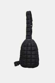 Black One Size Quilted Nylon Crossbody Bag | Cross Body Bags Daverri Fashions