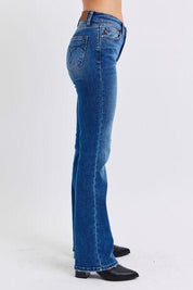 Judy Blue Mid-Rise Bootcut Jeans with Thermal Lining | Jeans Daverri Fashions