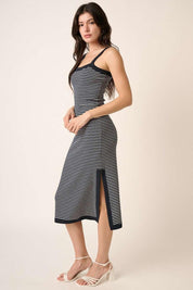 Mittoshop Contrast Striped Midi Cami Dress | Cami Dresses Daverri Fashions