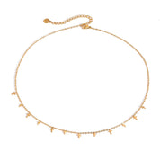 18K Gold-Plated Cross Necklace | Necklaces Daverri Fashions