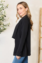 Heimish Full Size Open Front Long Sleeve Blazer | Daverri Fashions