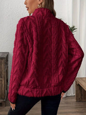 Cozy Sherpa Half Zip Sweatshirt | Sweatshirts Daverri Fashions