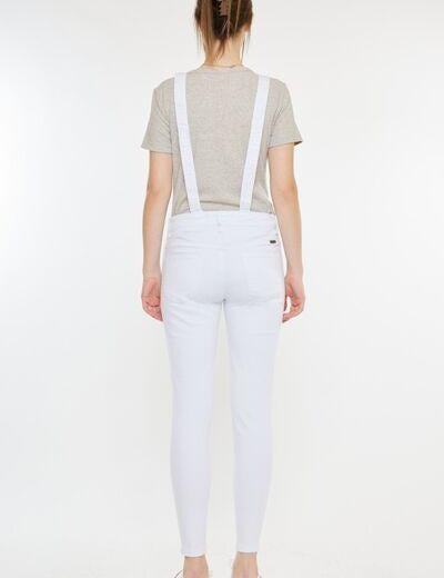 Kancan Distressed Skinny Denim Overalls | Overalls Daverri Fashions