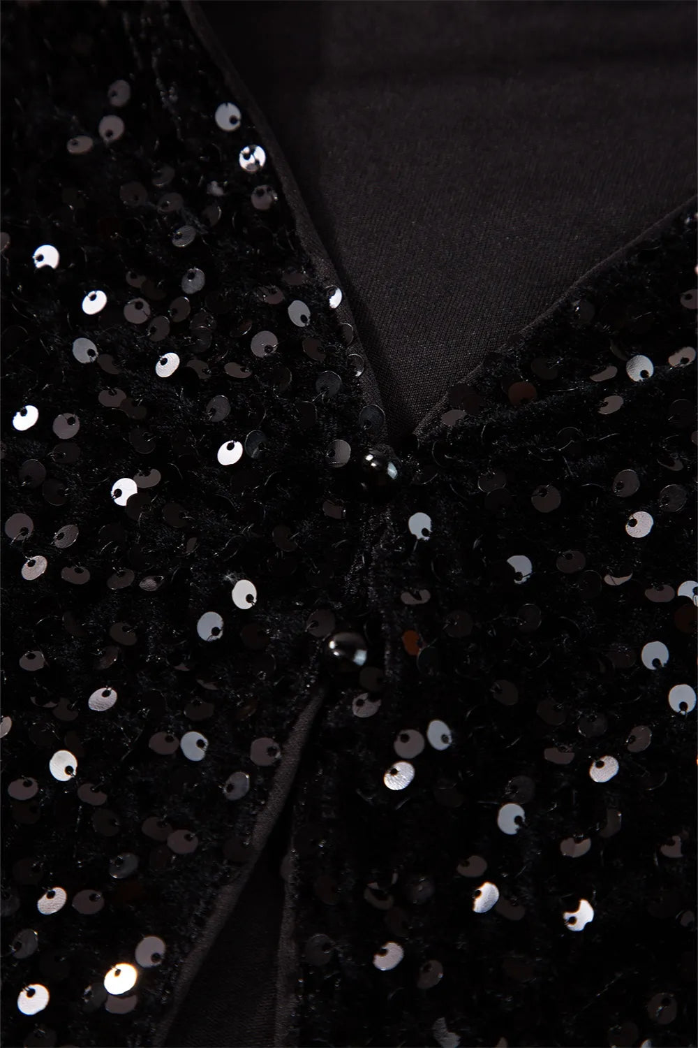 Sequin Round Neck Long Sleeve Blouse | Blouses Daverri Fashions