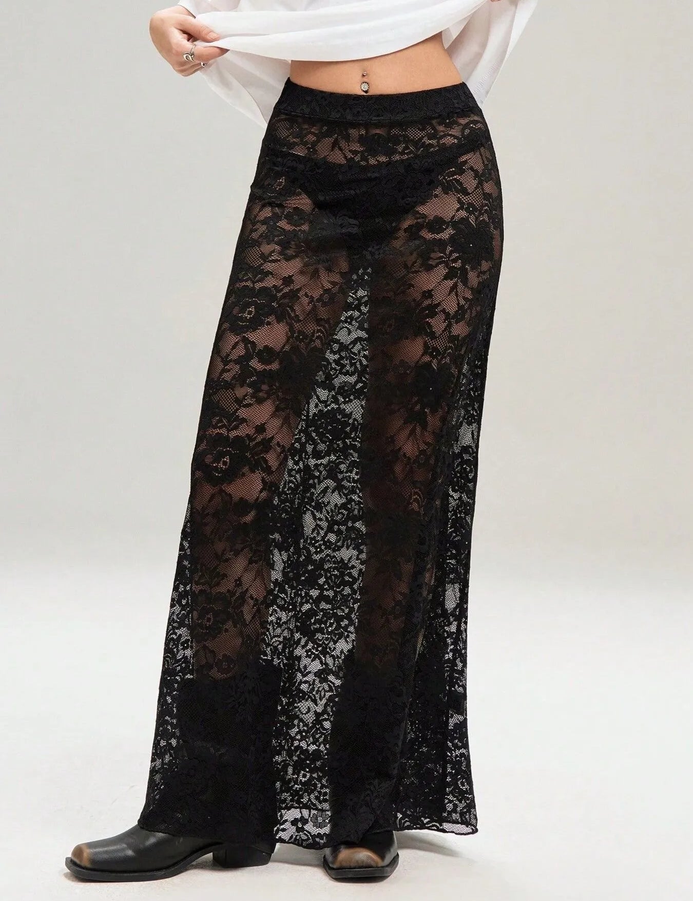 Lace Maxi Skirt | Skirts Daverri Fashions