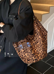 Leopard Print Large Tote Bag | Tote Bags Daverri Fashions