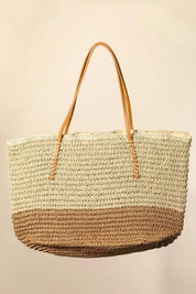 Ta one size Fame Straw Braided Beach Tote Bag | Tote Bags Daverri Fashions