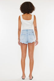 Kancan Distressed Button Fly Denim Shorts | Denim Shorts Daverri Fashions