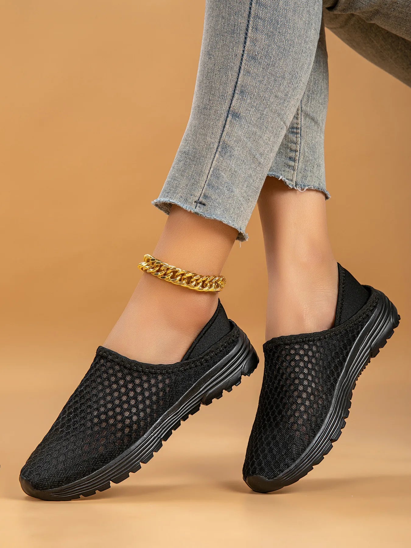 Breathable Mesh Slip-Ons | Sneakers Daverri Fashions