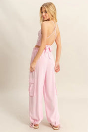 HYFVE Crop Top and Cargo Pants Set | Outfit Sets Daverri Fashions