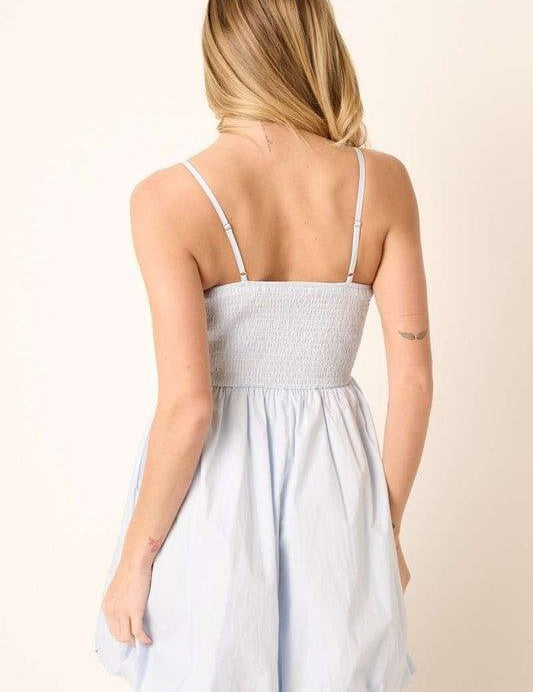 Mittoshop Ruched Detail Bubble Hem Mini Dress | Mini Dresses Daverri Fashions