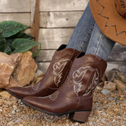 Sami Western Cowboy Boots with Embroidered Design | Boots Daverri Fashions