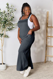 Double Take Full Size Wide Strap Overall with Pockets | Overalls Daverri Fashions