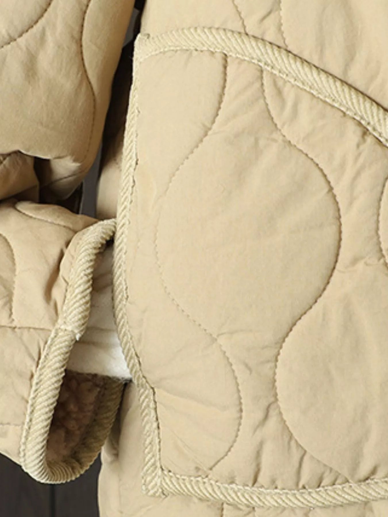 Quilted Hooded Sherpa Lined Jacket | Jackets Daverri Fashions