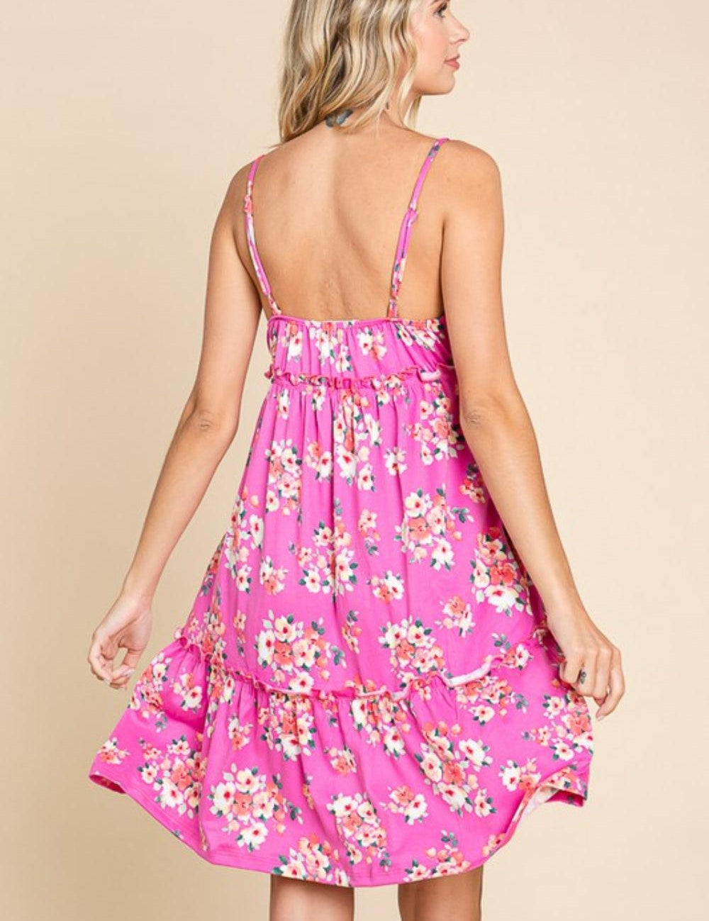 Culture Code Full Size Floral Ruffled Cami Dress | Cami Dresses Daverri Fashions