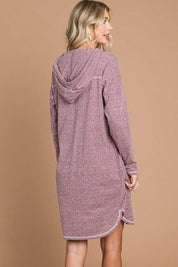 Culture Code Hooded Long Sleeve Sweater Dress | Sweaters Daverri Fashions