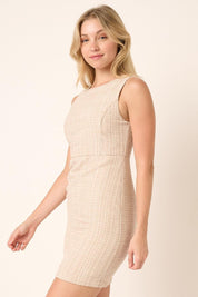 Mittoshop Tweed Sleeveless Mini Dress | Mini Dresses Daverri Fashions