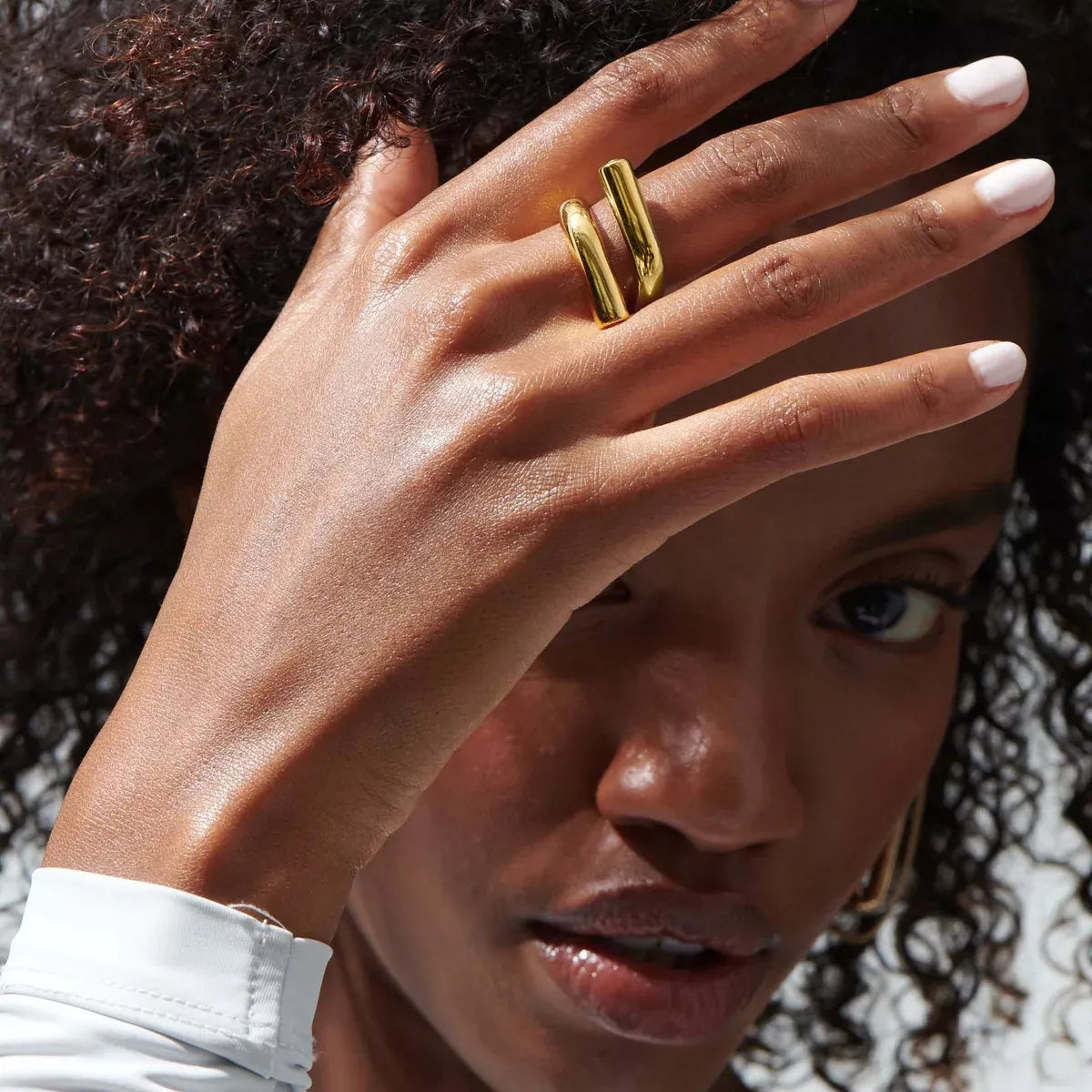 Stainless Steel Bypass Ring | Rings Daverri Fashions