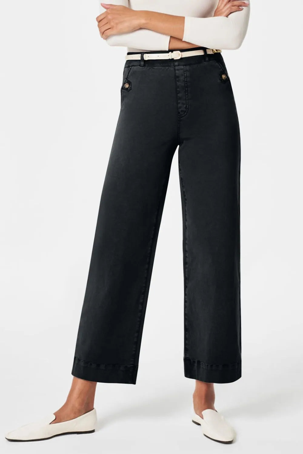 Black High Waist Jeans with Pockets | Jeans Daverri Fashions