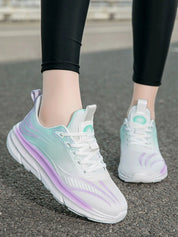 Gradient Colorful Breathable Athletic Sneakers | Sneakers Daverri Fashions
