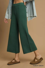 Umgee Textured Knit Wide Leg Pants | Pants Daverri Fashions