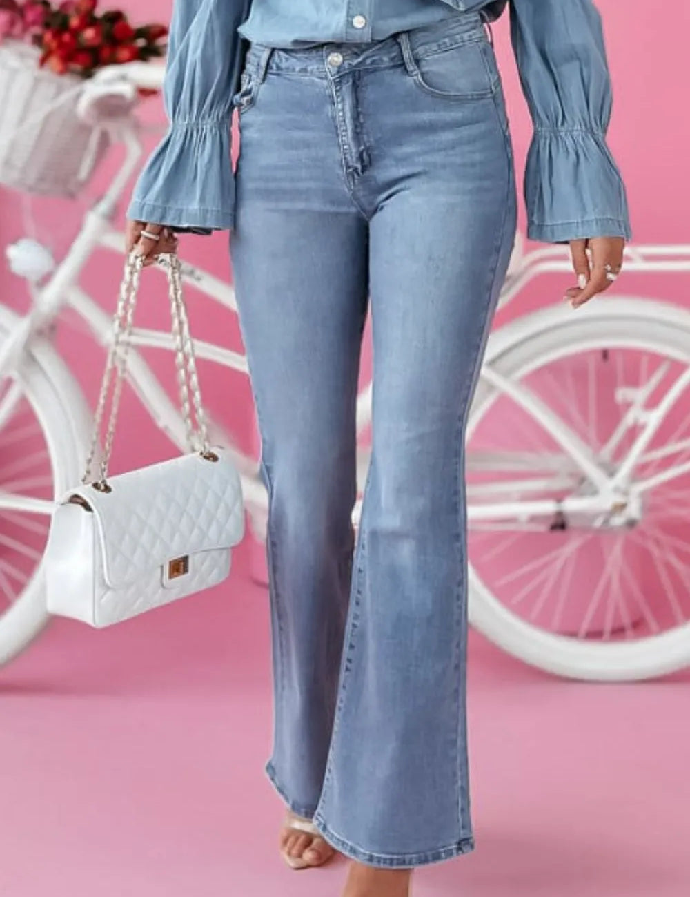 Bootcut Jeans with Pockets | Jeans Daverri Fashions