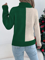Christmas Reindeer Turtleneck Sweater | Sweaters Daverri Fashions