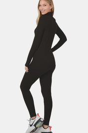 Zenana Plus Size Turtleneck Top and Leggings Lounge Set | Outfit Sets Daverri Fashions