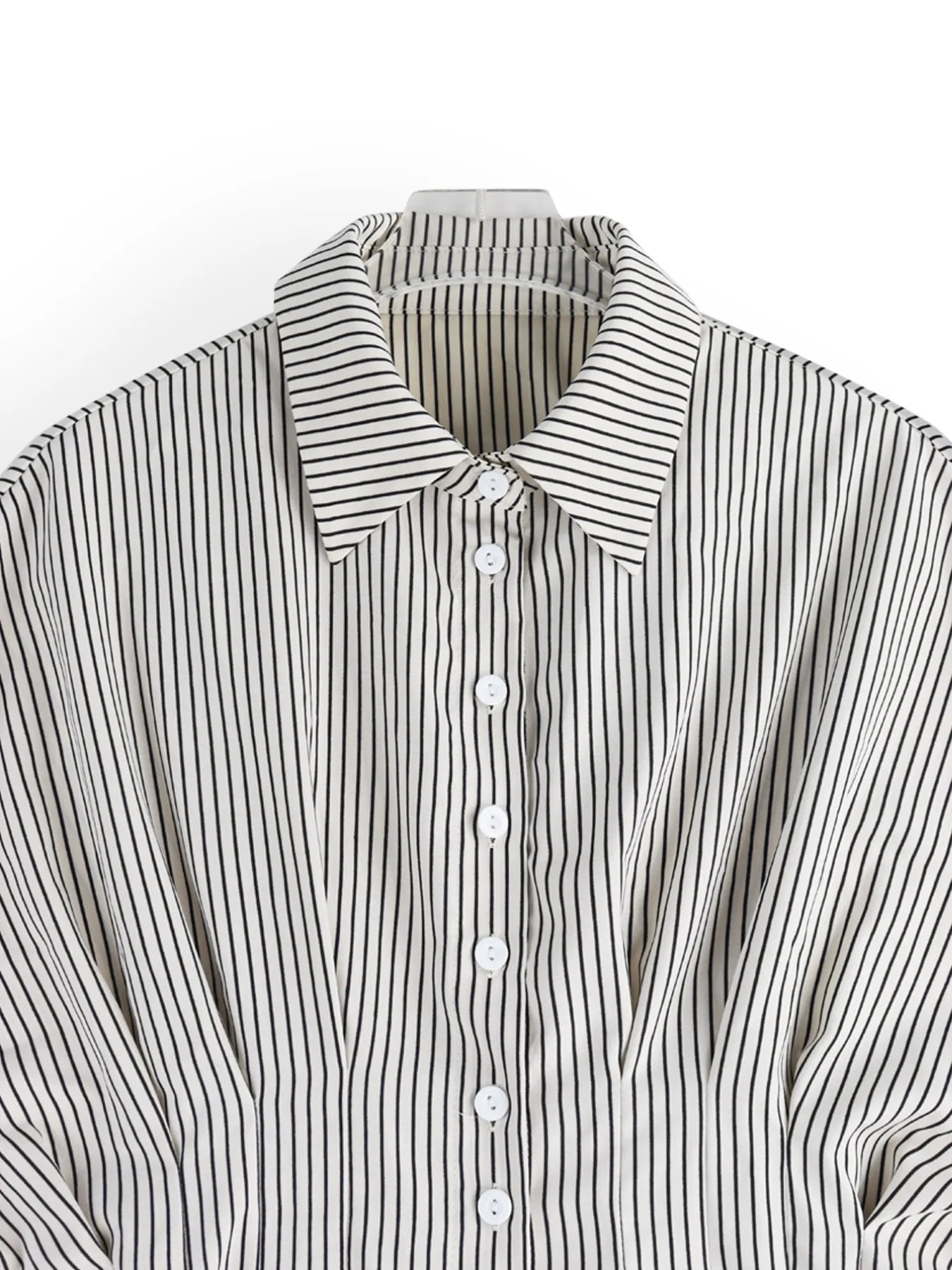 Striped Short Sleeve Button-Up Shirt | Daverri Fashions