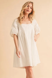 Aemi + Co Square Neck Babydoll Dress with Pockets | Daverri Fashions