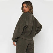 Corduroy Loungewear Set | Loungewear Sets Daverri Fashions