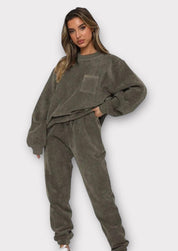 Corduroy Loungewear Set | Loungewear Sets Daverri Fashions