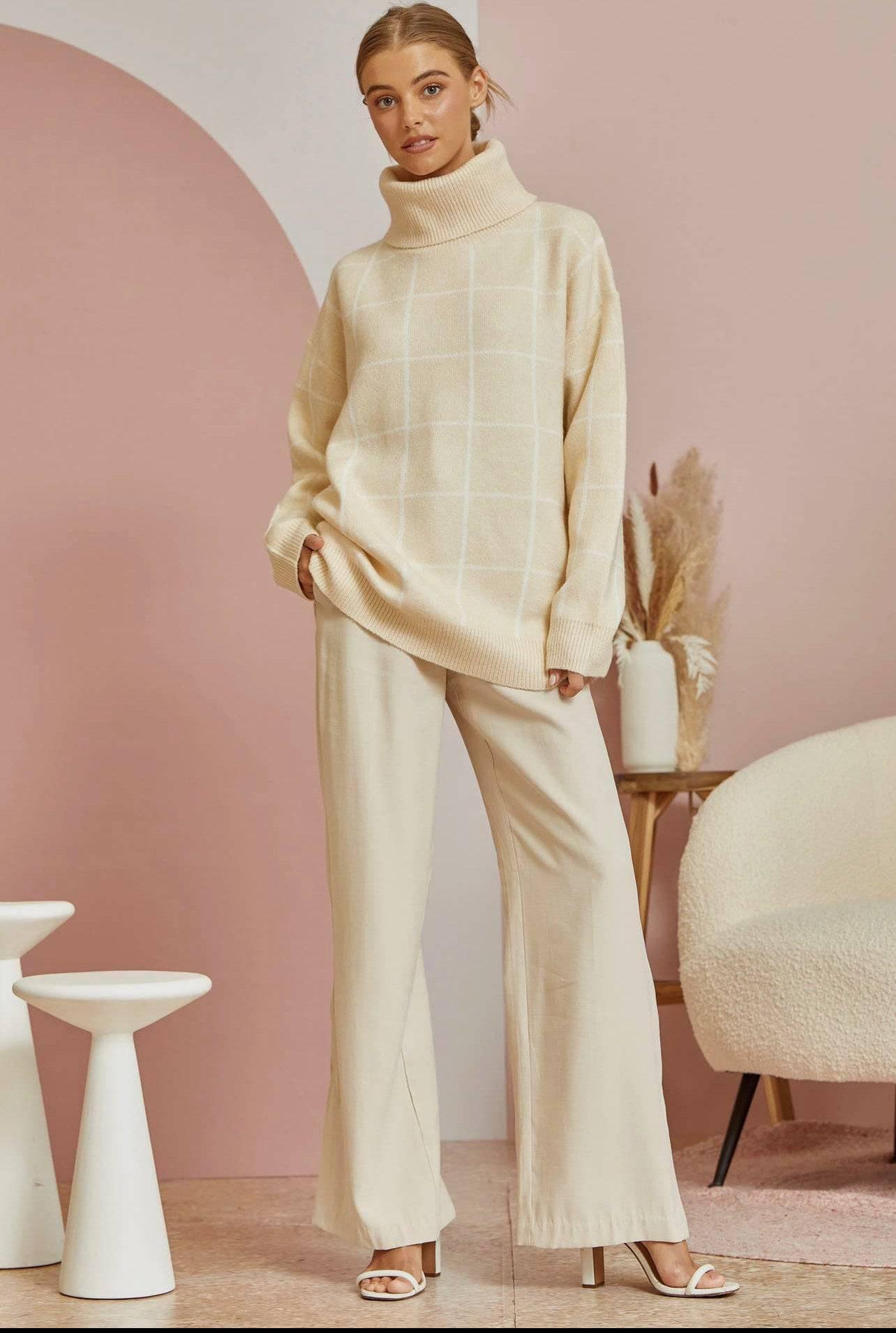 Oversized cowl neck sweater | Sweaters Daverri Fashions