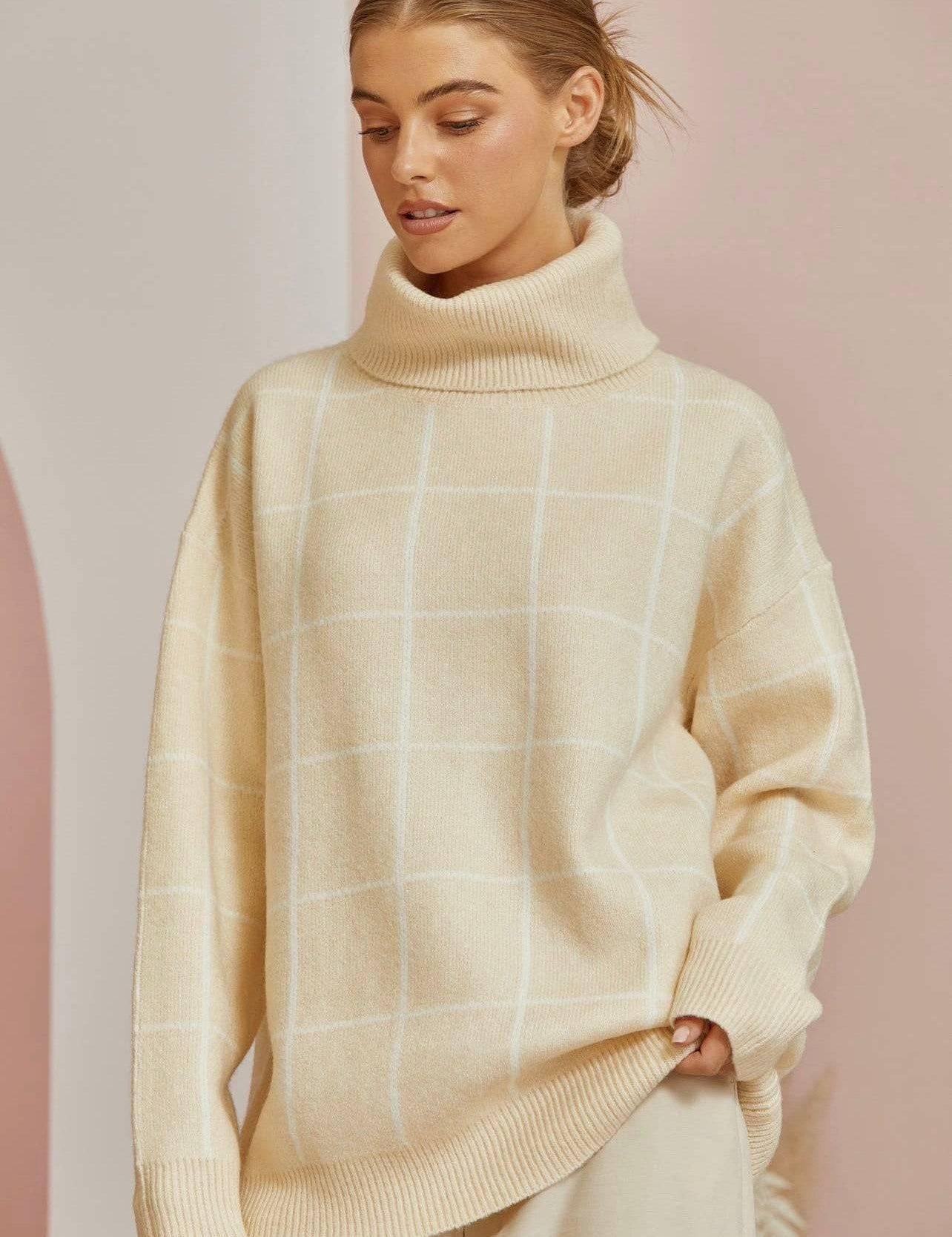Oversized cowl neck sweater | Sweaters Daverri Fashions