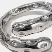 Titanium Steel Gold-Plated Bypass Ring | Rings Daverri Fashions