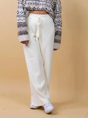 Ribbed Wide Leg Sweater Pants | Bottoms Daverri Fashions