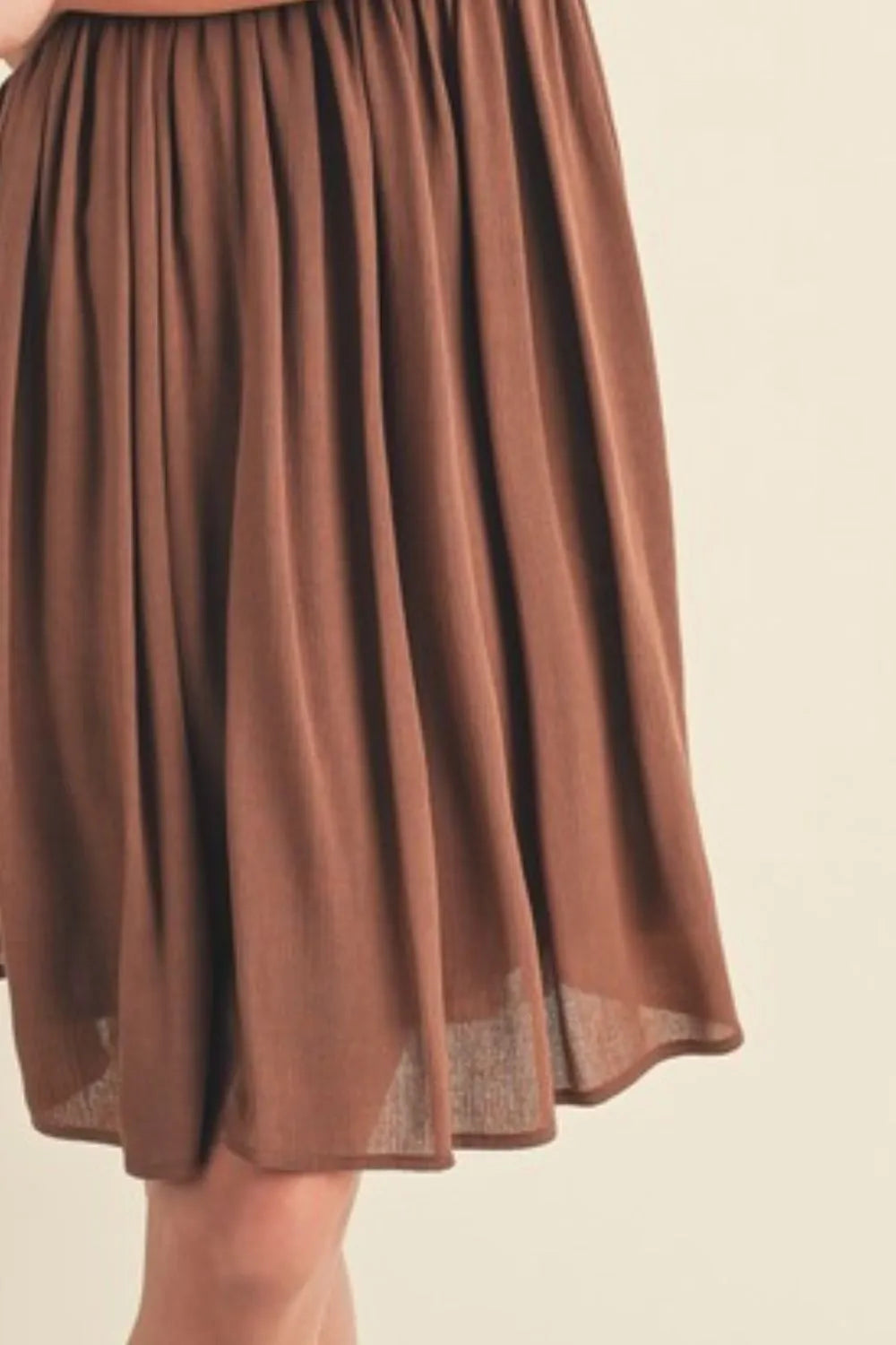 Aemi + Co Ruched Plunge Mini Cami Dress | Daverri Fashions