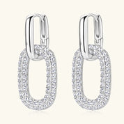 Silver One Size 2.16 Carat Moissanite 925 Sterling Silver Earrings | Sterling Silver Earrings Daverri Fashions