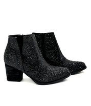Shine Star Rhinestone Bootie in Black | Boots Daverri Fashions