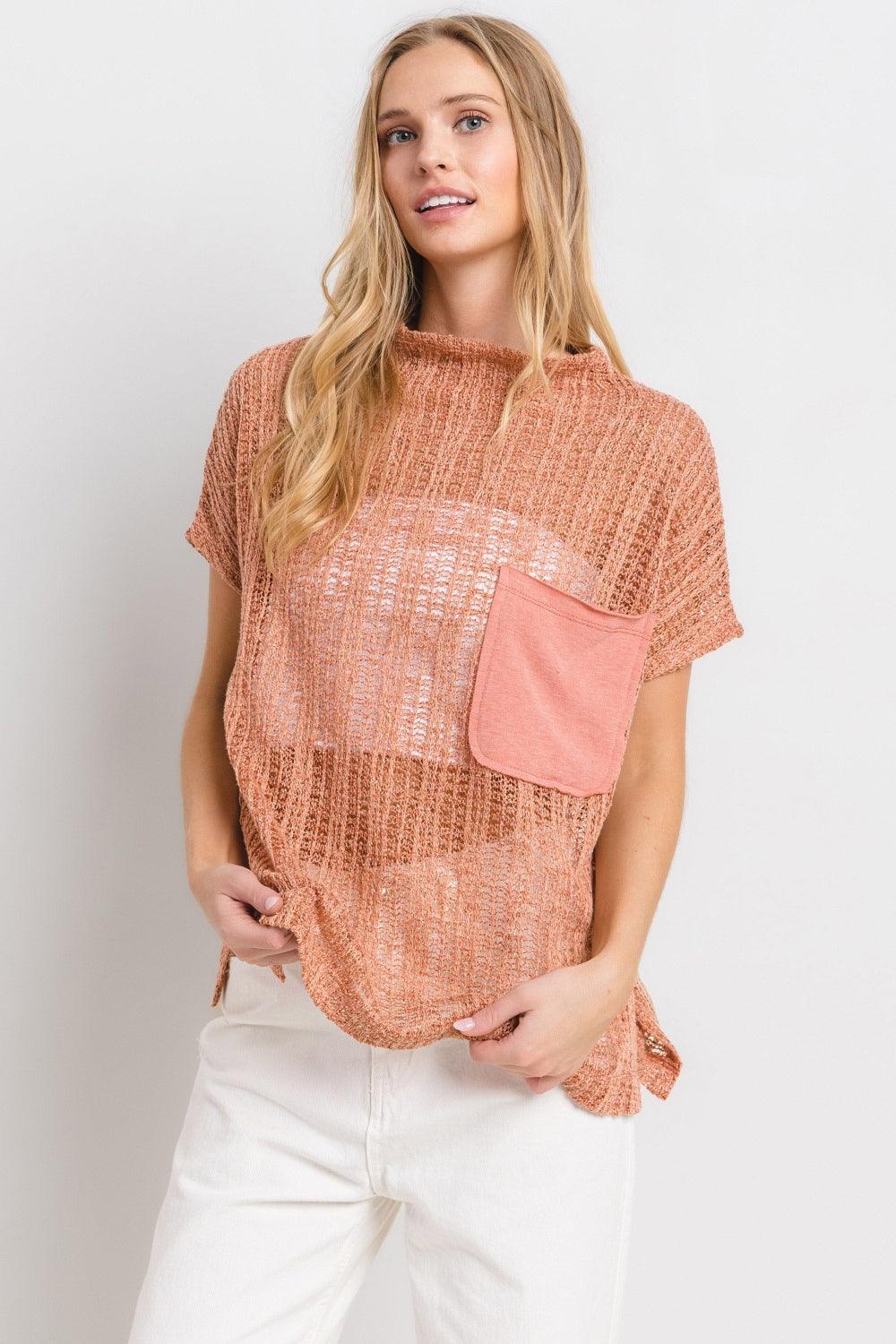 Ces Femme See Through Crochet Mock Neck Cover Up | Cover-Ups Daverri Fashions