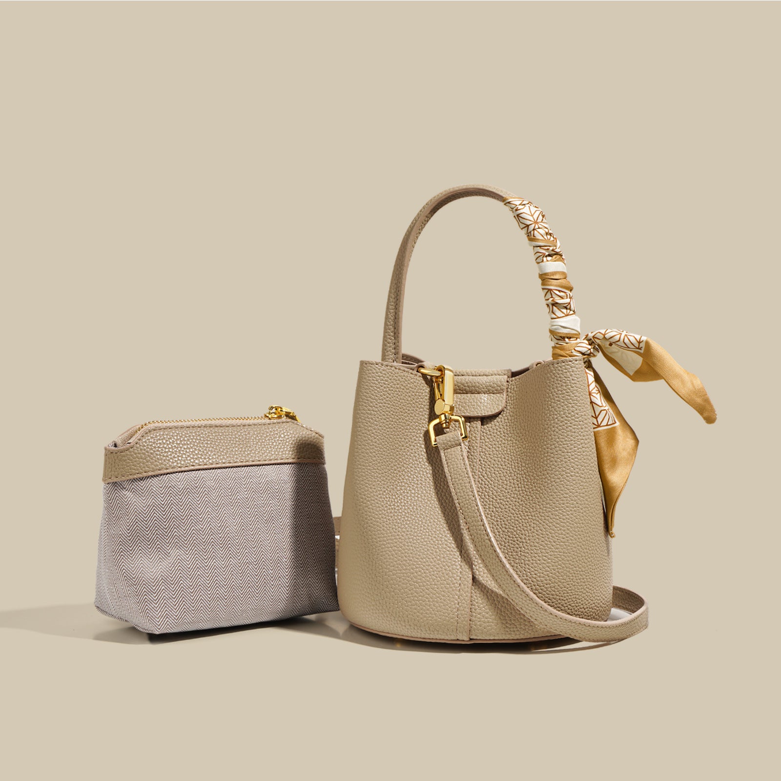 Bria Genuine Leather Bucket Bag | Handbags Daverri Fashions