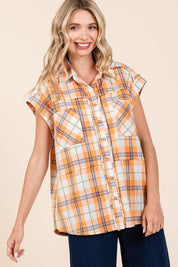 Mittoshop Mineral Wash Plaid Button Down Shirt | Shirts Daverri Fashions