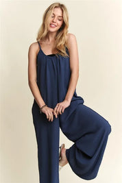 ADORA Wide Leg Casual Cami Jumpsuit | Daverri Fashions